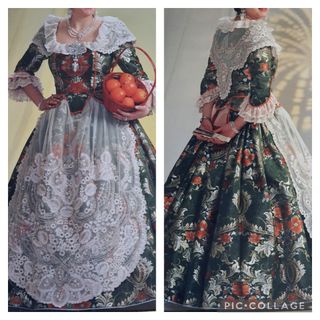 Traje fallera XVIII, t 38+-