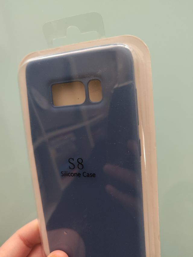 SAMSUNG S8 FUNDA AZUL NUEVA