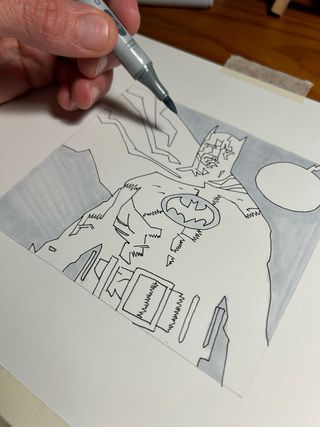 DIBUJO COMIC BATMAN DC