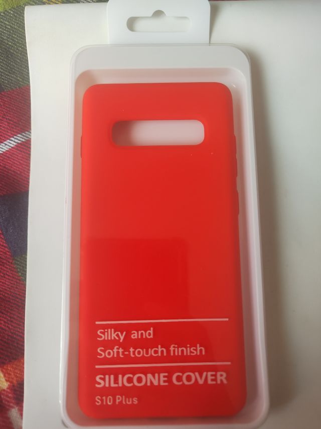 SAMSUNG S10 PLUS FUNDA ROJA NUEVA