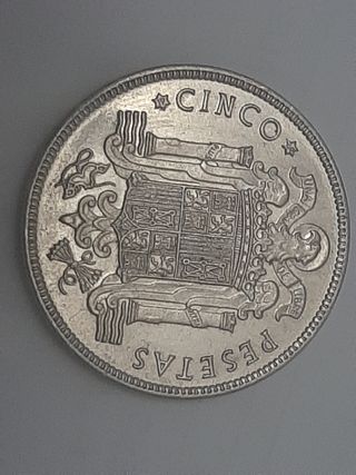 Dos monedas de 5 pesetas 1949 *49 *50
