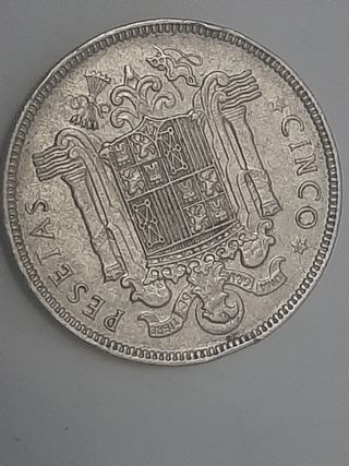 Dos monedas de 5 pesetas 1949 *49 *50