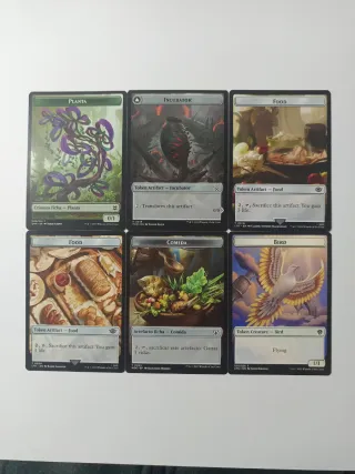Lote De 50 Cartas Magic, (Tokens).