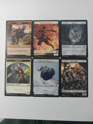 Lote De 50 Cartas Magic, (Tokens).