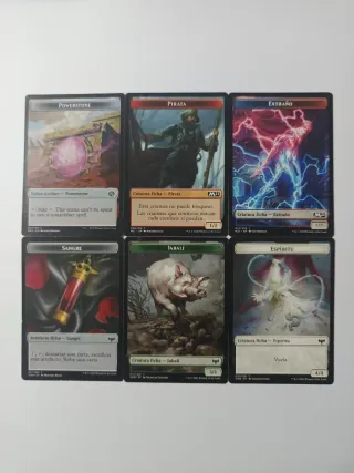 Lote De 50 Cartas Magic, (Tokens).