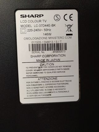 Televisor Sharp de 37 pulgadas