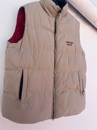 chaleco beis hombre polinesia