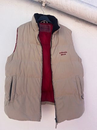 chaleco beis hombre polinesia