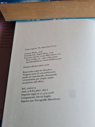 Libro la prueba Abisinia