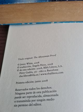 Libro la prueba Abisinia