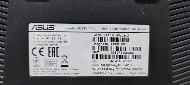 Módem Router ADSL Libre Inalámbrico
