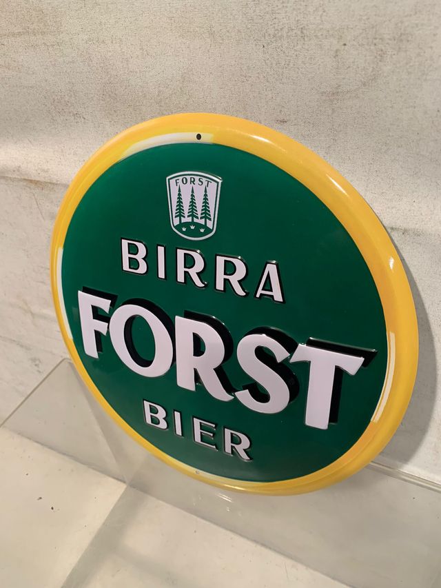 Insegna cartello targa BIRRA FORST ovale
