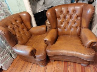 Tresillo y sillones orejeros