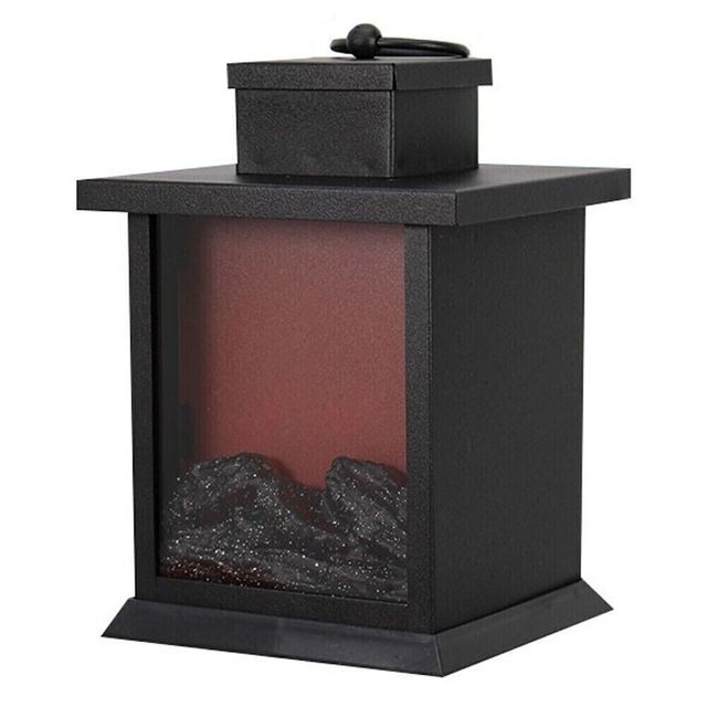 Lampada da Tavolo Lanterna 3 Led Effetto Fuoco Cam