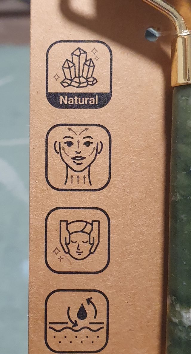 Masajeador facial,piedra natural