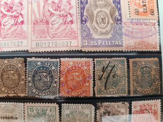 Sellos fiscales,timbres España 1881-1946