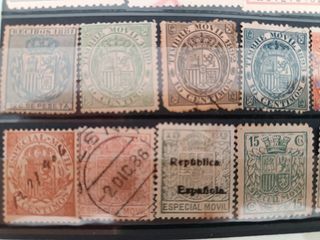 Sellos fiscales,timbres España 1881-1946