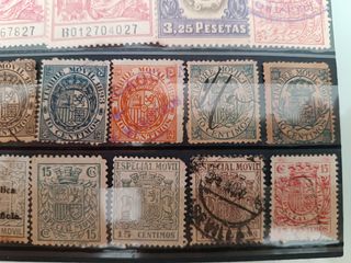 Sellos fiscales,timbres España 1881-1946