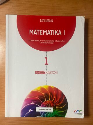 Matematika 1 Batxilergoa