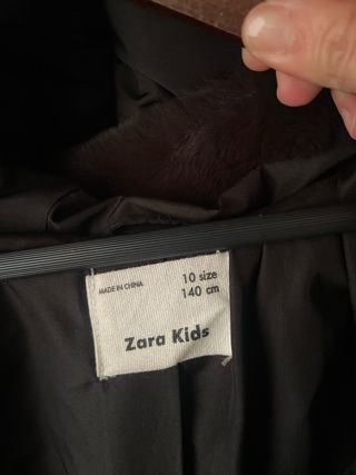 Abrigo niña Zara Talla 10