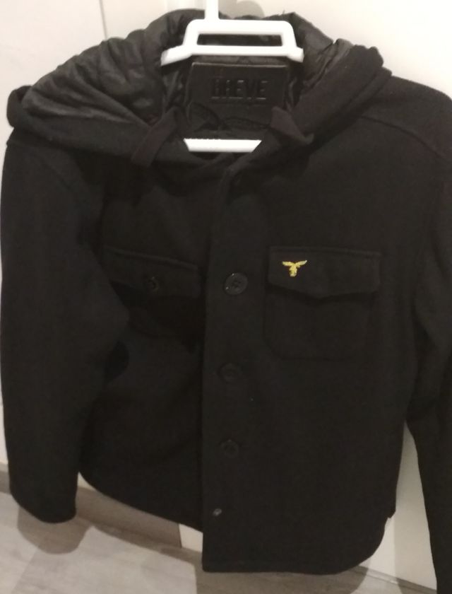 Abrigo capucha hombre