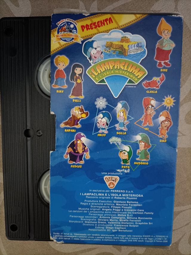 VHS I Lampaclima e l' isola misteriosa