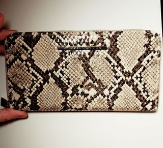 Billetera/Cartera efecto piel serpiente