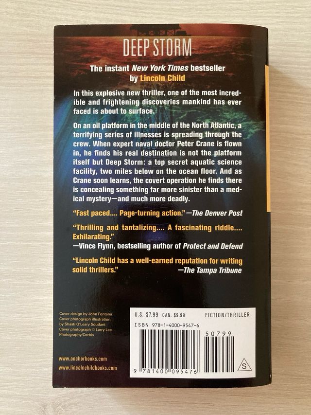 Novela en inglés Deep Storm