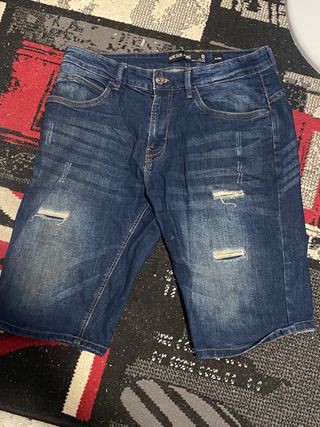 Pantalon corto vaquero hombre