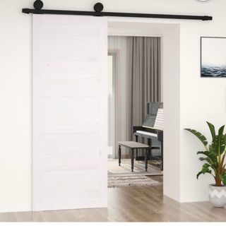 Puerta estilo granero color blanca (solo puerta)