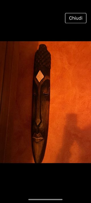 Maschera etnica in legno