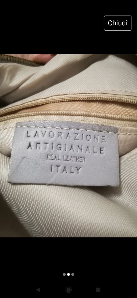 Tracollina in vera pelle