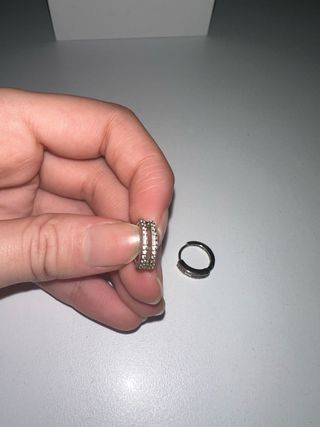 pendientes de plata con brillantes de LOTUS