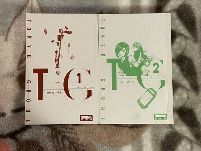 Manga Tokyo Ghoul 1 y 2 sin sobrecubierta