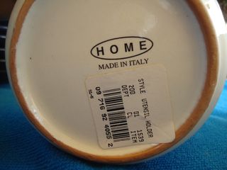 HOME Vaso multiuso cermica dipinto  a mano  17cm