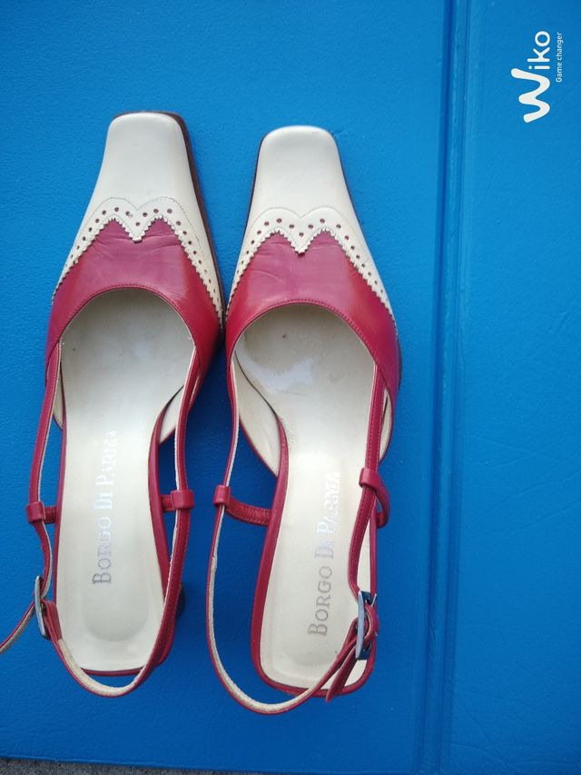 Scarpe vintage donna bicolore n. 36