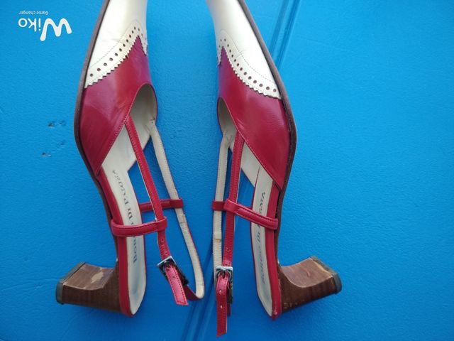 Scarpe vintage donna bicolore n. 36