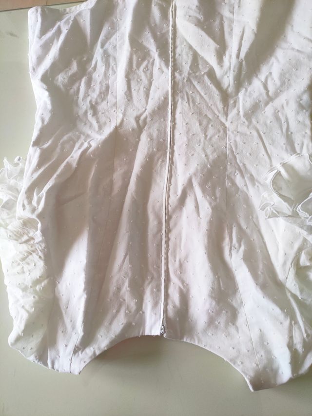 Camisa de flamenca blanca T. 11 años