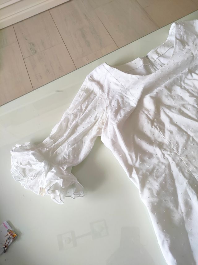 Camisa de flamenca blanca T. 11 años