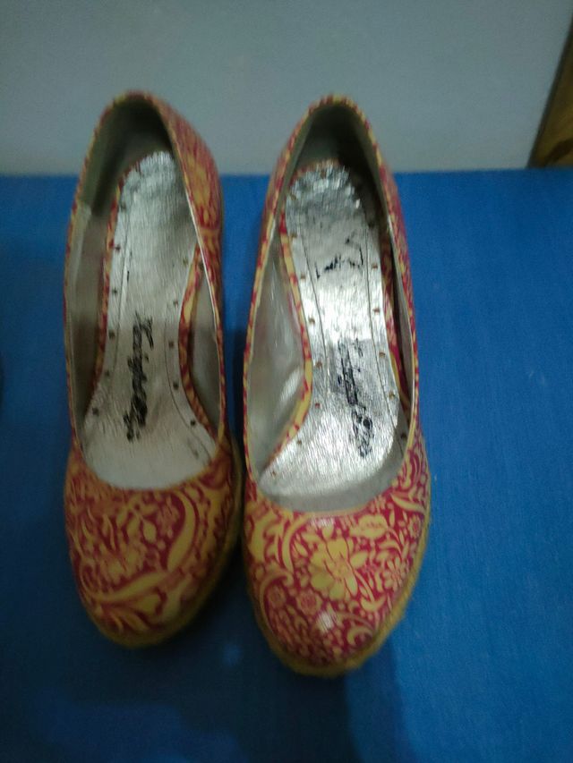 Zapatillas esparto T. 36 flamenca