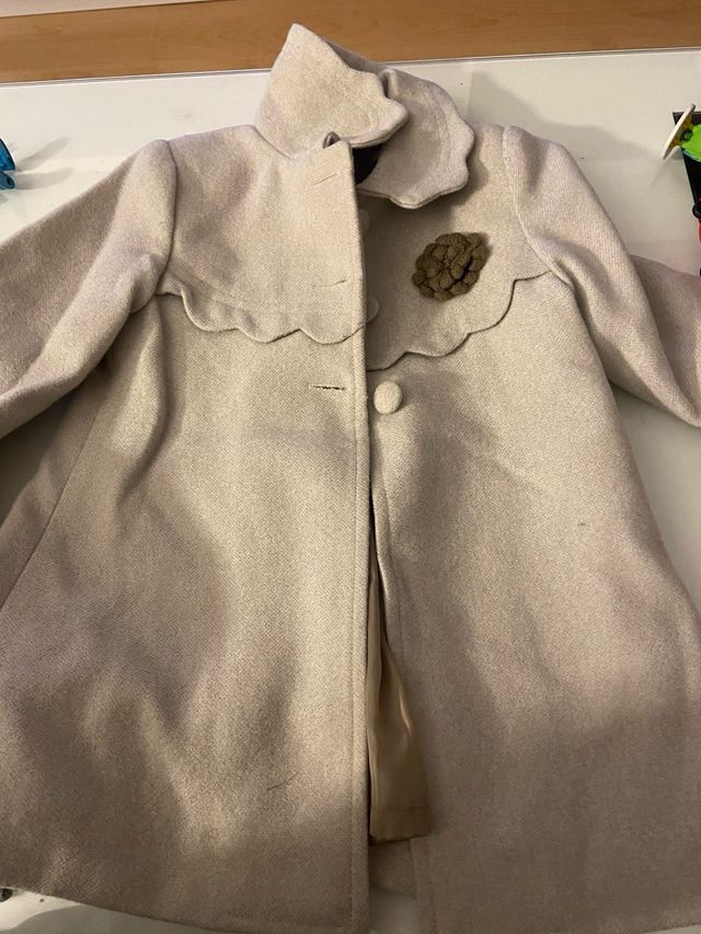 Abrigo paño niña 12 meses