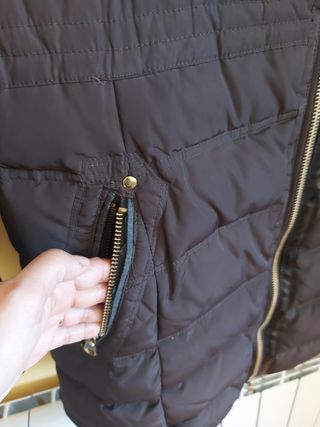 Cazadora anorak plumas