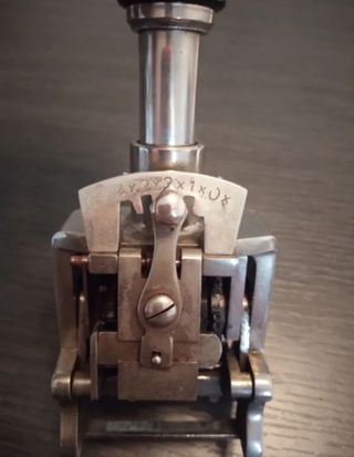 Antiguo Sello Numerador EL CASCO