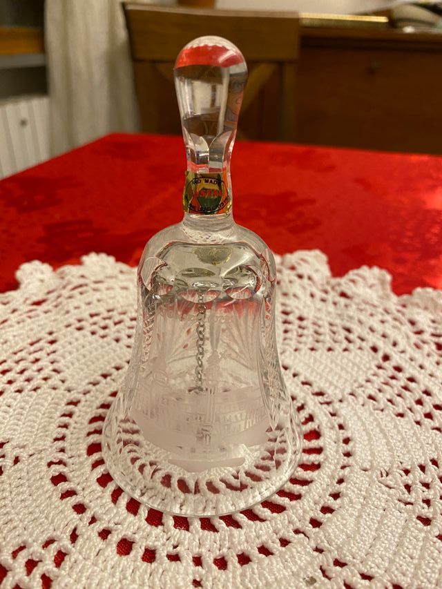 Campanella in cristallo decorato