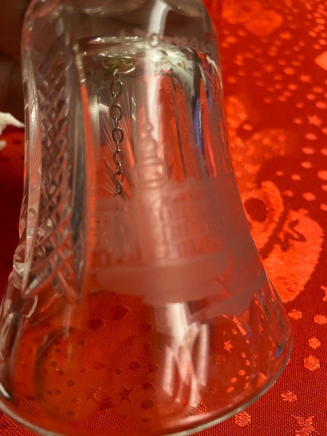 Campanella in cristallo decorato