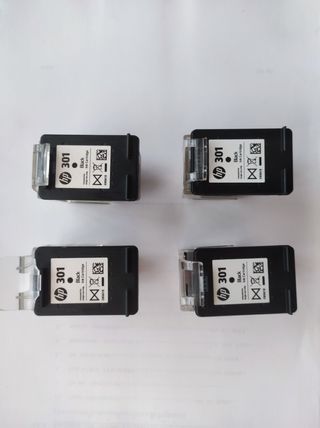 Cartuchos de impresora HP 301 negro
