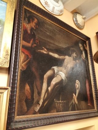 Cuadro antiguo óleo lienzo