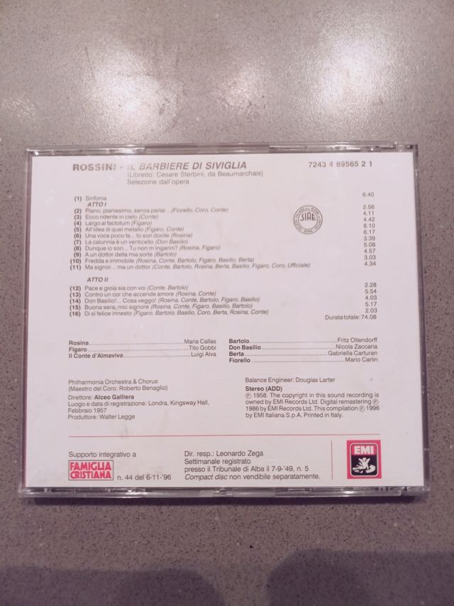5 CD musica classica. vendibili anche singolarment
