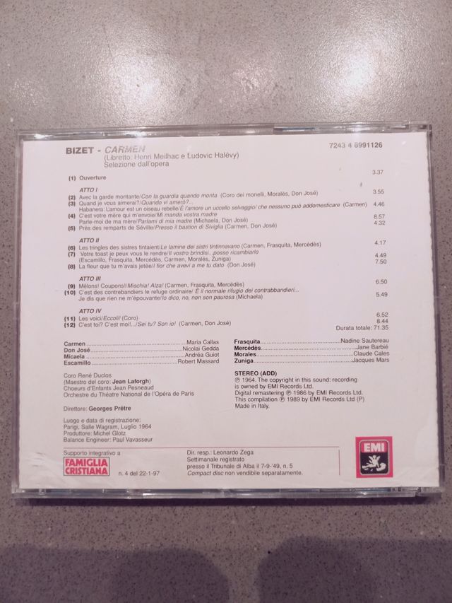 5 CD musica classica. vendibili anche singolarment