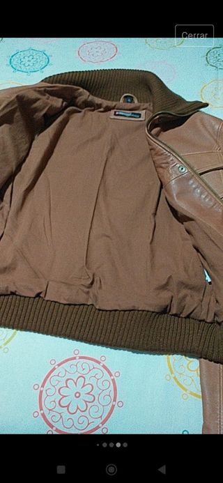 Cazadora unisex de cuero 